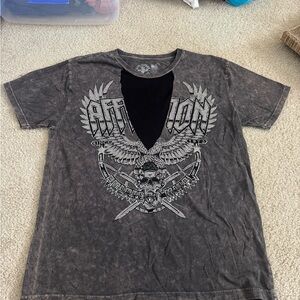 Affliction Charcoal Graphic Tee